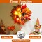 20LED Fall Thanksgiving Wreaths for Front Door Lights Fall